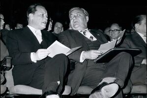 Carlo Schmid und Willy Brandt 1960